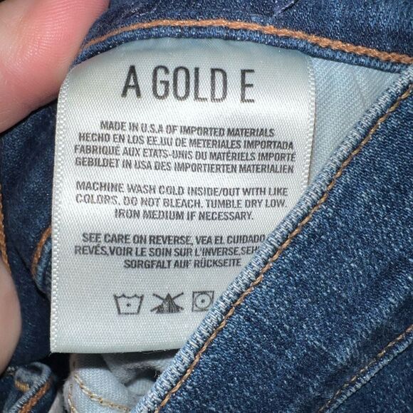 Agolde Premium Denim Distressed Skinny Leg Denim Jeans Size 26 - Picture 7 of 8